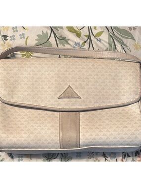 Liz Claiborne Cream Shoulder Bag with Tan Trim